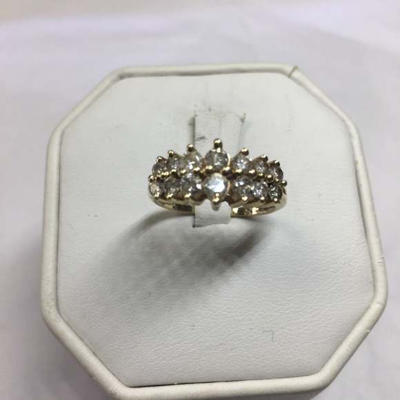 14K Gold diamonds engagement Ring - Picture 2 of 6